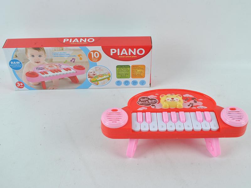 Animal Cartoon Piano (red, pink,yellow, green)