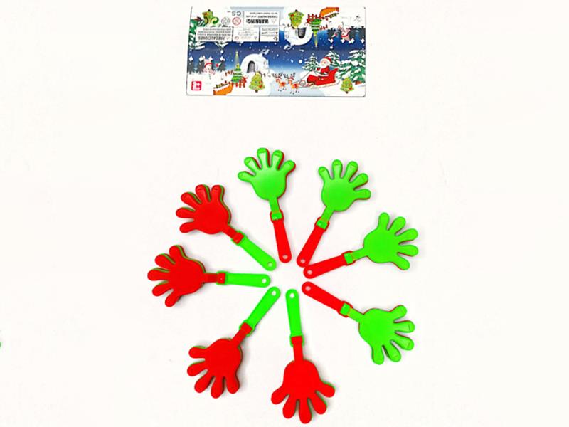 Christmas Hand Clapper 8pcs