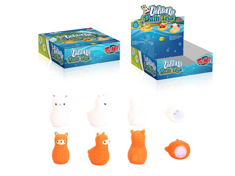 Alpaca Light Up Bath Toys 12pcs