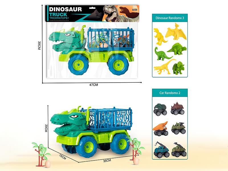 Slide Tyrannosaurus Rex Transport Truck Set 10pcs