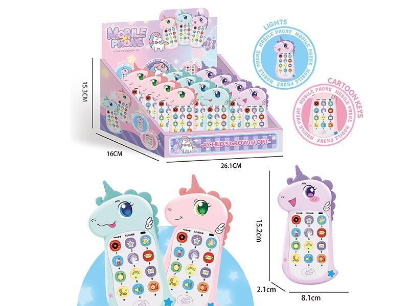 Early Education Unicorn Mobile Phone 12pcs