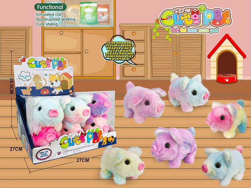 Electric Plush Pet - Pig 12PCS