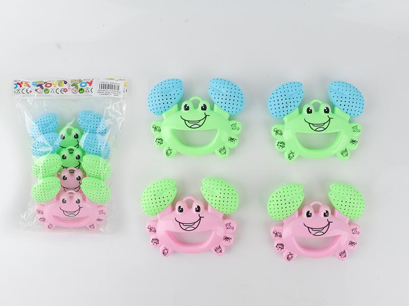 Cartoon Carb Rattles 4pcs