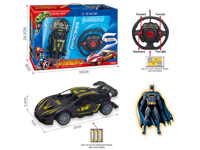 27Mhz 1:18 4-Channel Remote Control Batman Lamborghini Racing Car(Not Included Batteries)