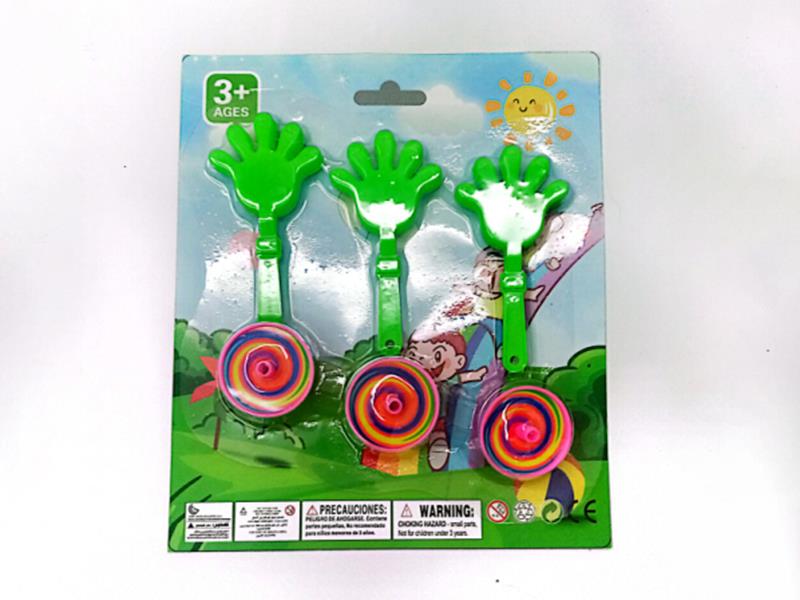 Hand Clapper + Spinning Tops Toys(6PCS)