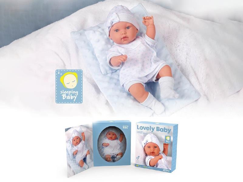 Soft Plastic 33cm Baby Doll(Blue)