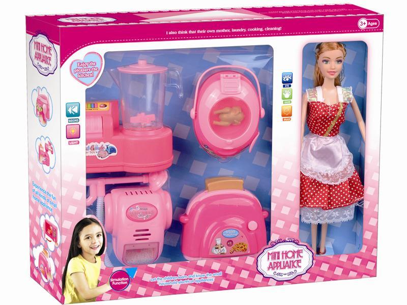 4pcs Small appliance Barbie set