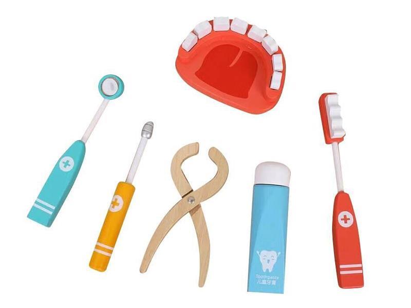 Wooden Dental Toy 6PCS