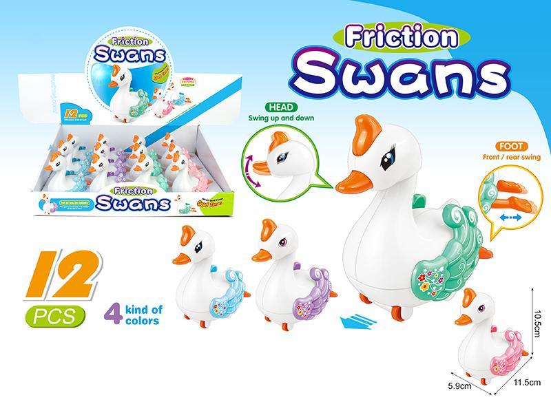 Friction White Swan