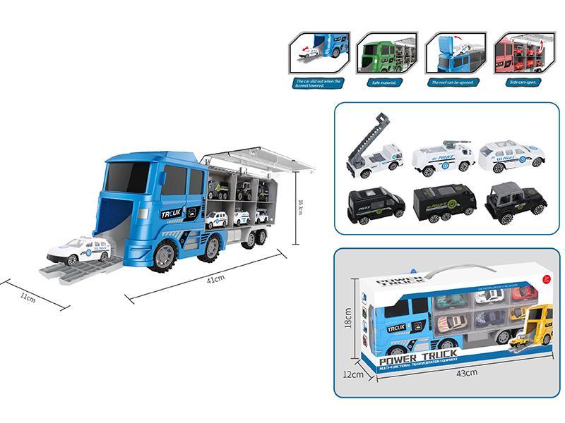 Police Trailer Without Light And Music