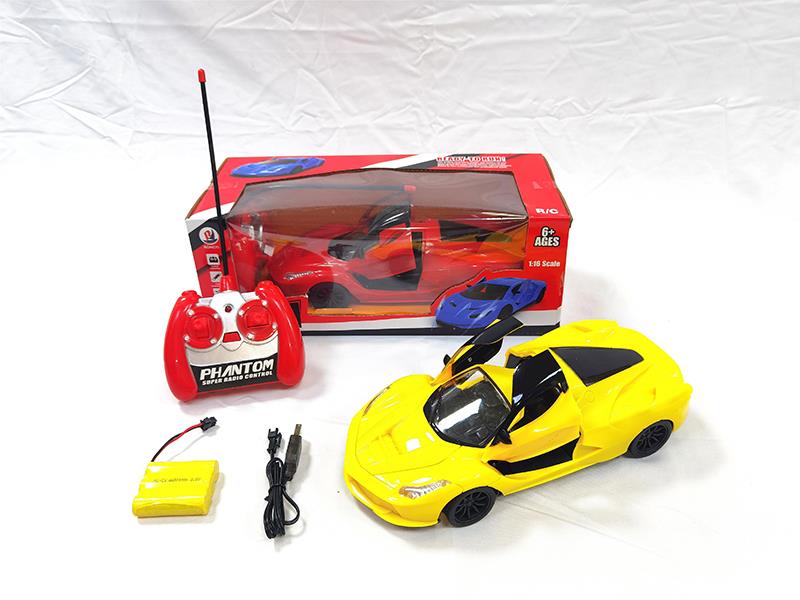 1:16 Ferrari 4-Channel Remote Control Open Doors Car(Included Batteries)With Headlight