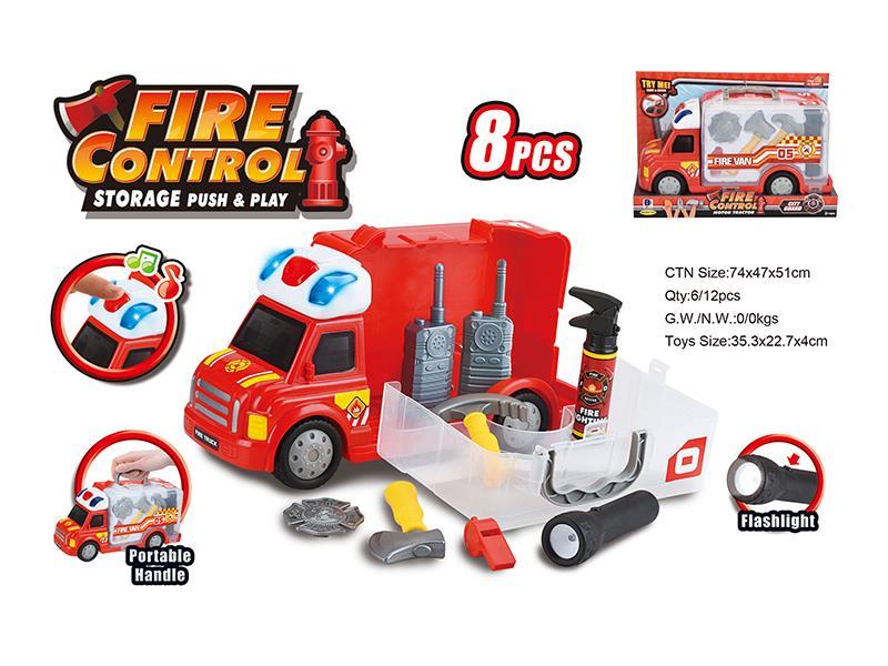 Fire Control Touring Car Set With Sound And Light