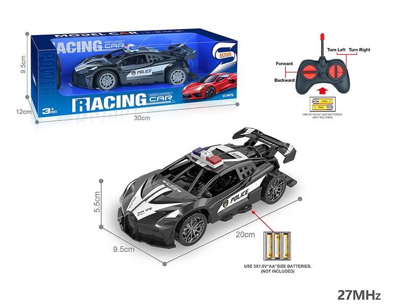 27Mhz 1:18 4-Channel Remote Control Bugatti Police Car(Not Included Batteries)