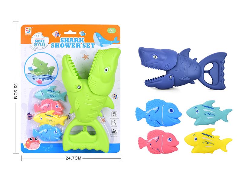 Bath Toys Shark Eating Fish Game