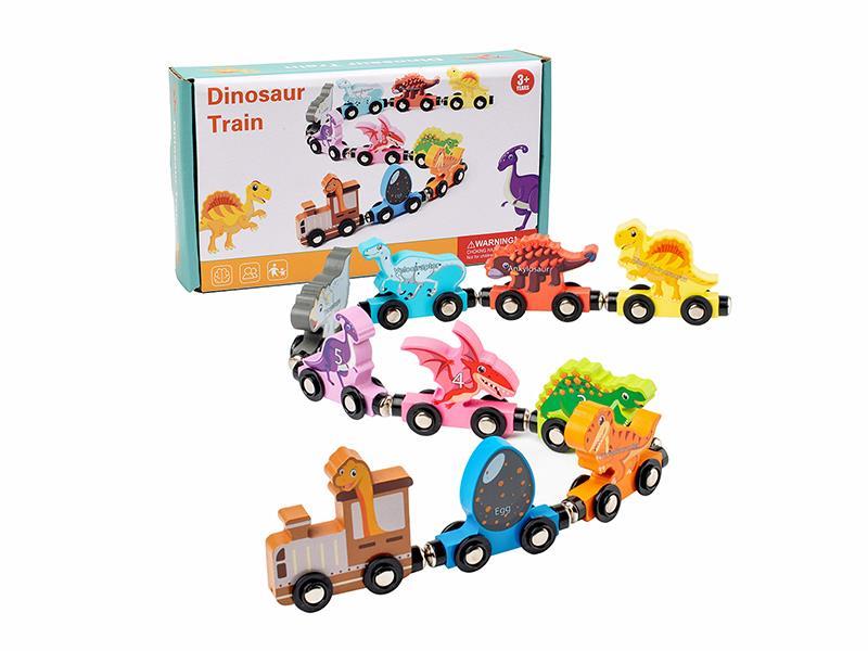 Wooden Magnetic Dinosaur Train