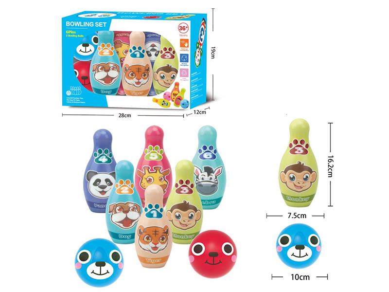 8pcs PU Bowling Toy