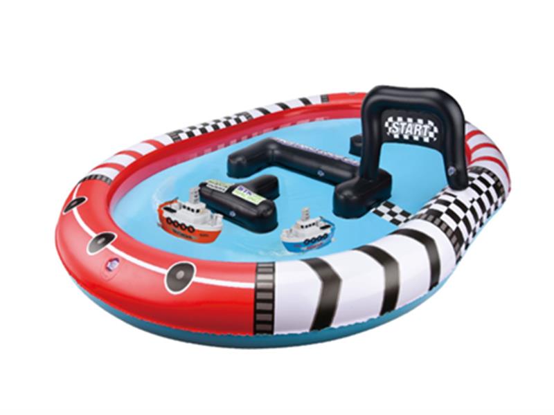 2.4G Remote Control Boat With Inflatable Pool(Included Batteries)