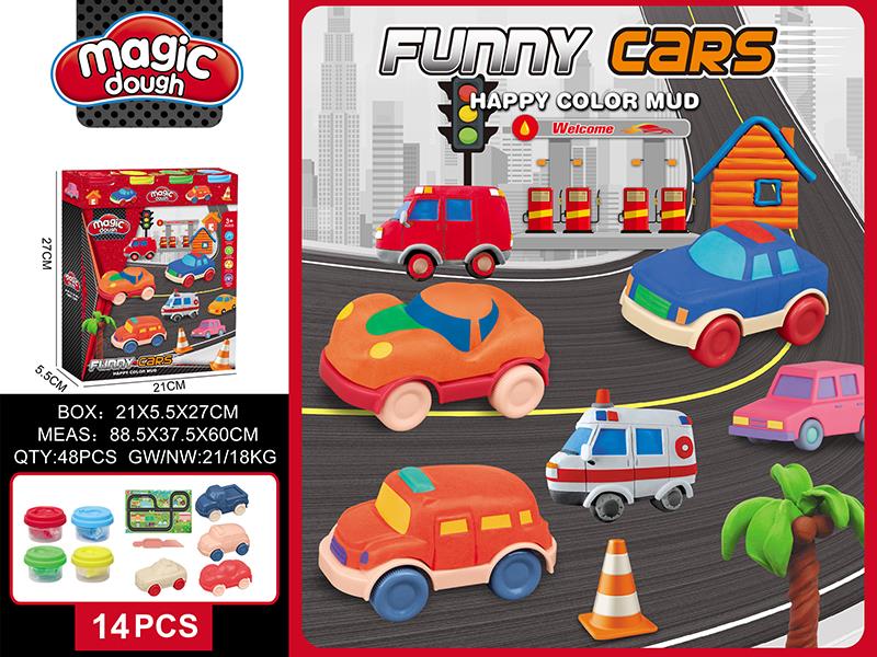 Funny Cars Dough Set