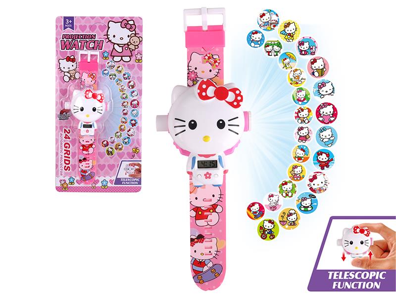 Hello Kitty Children Projection Electronic Watch