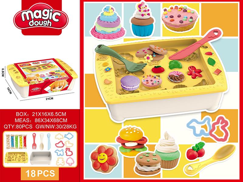 Bakery Color Clay Play Set 18pcs