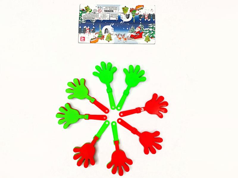 Christmas Hand Clapper 8pcs