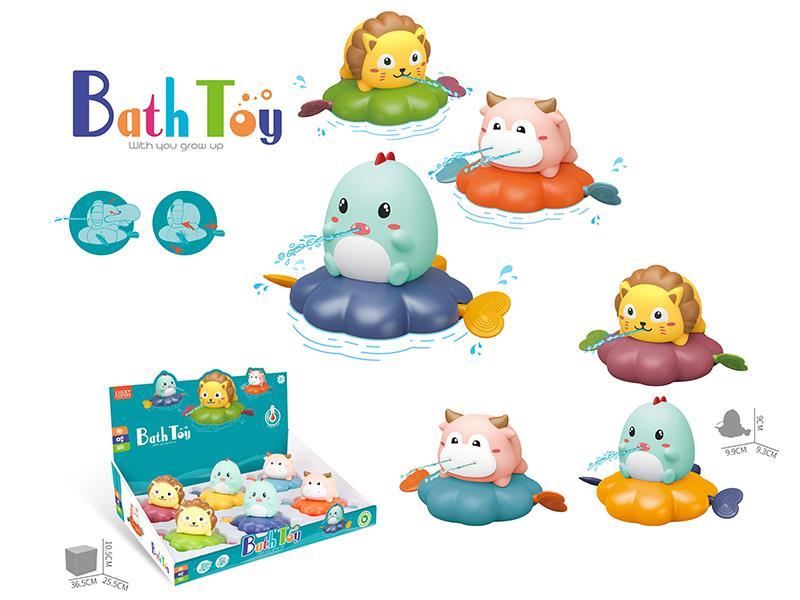 Pull Line Animals Bath Toys 6pcs