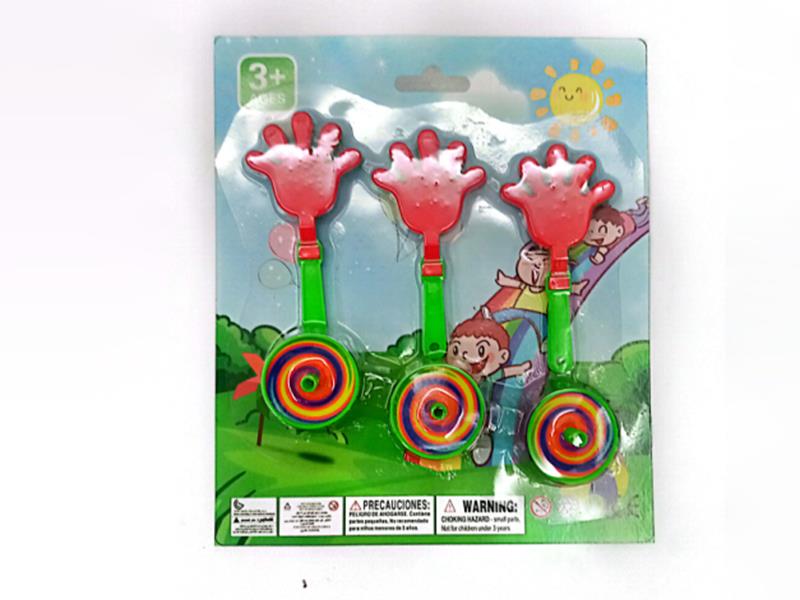 Hand Clapper + Spinning Tops Toys(6PCS)