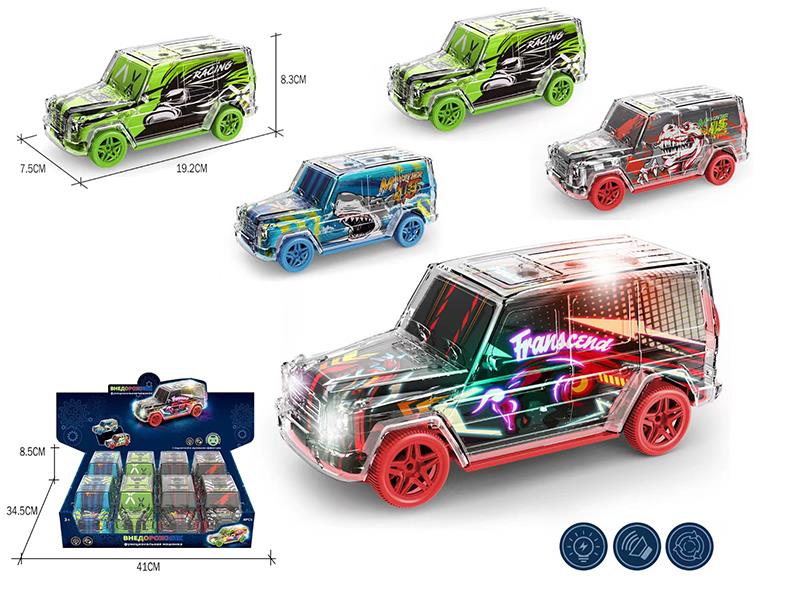 B/O Go And Bump G-Class Off-Road Vehicle With Russian Music 8PCS