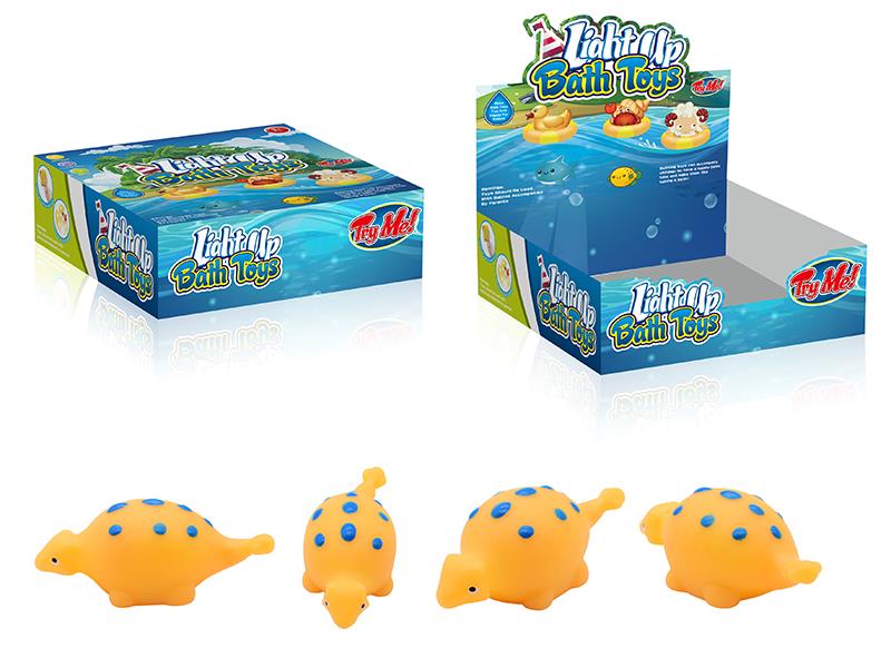 Cute Ankylosaur Light Up Bath Toys 12pcs