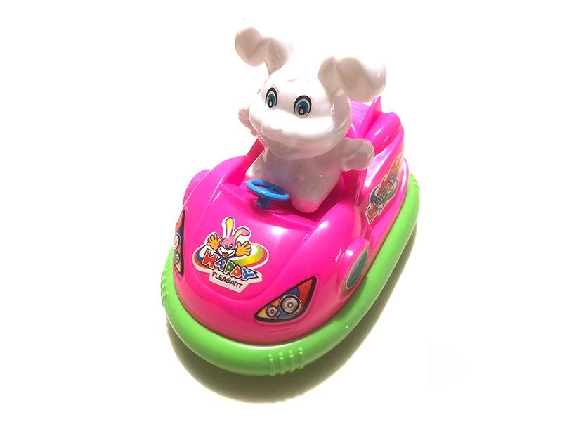 Pull Line Rabbit Bumper Car With Bell