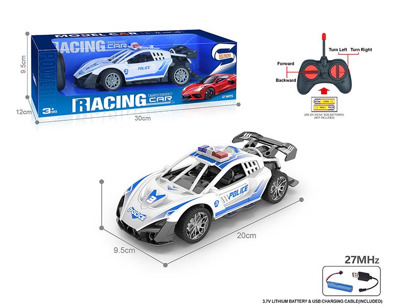 27Mhz 1:18 4-Channel Remote Control Lamborghini Police Car(Included Batteries)