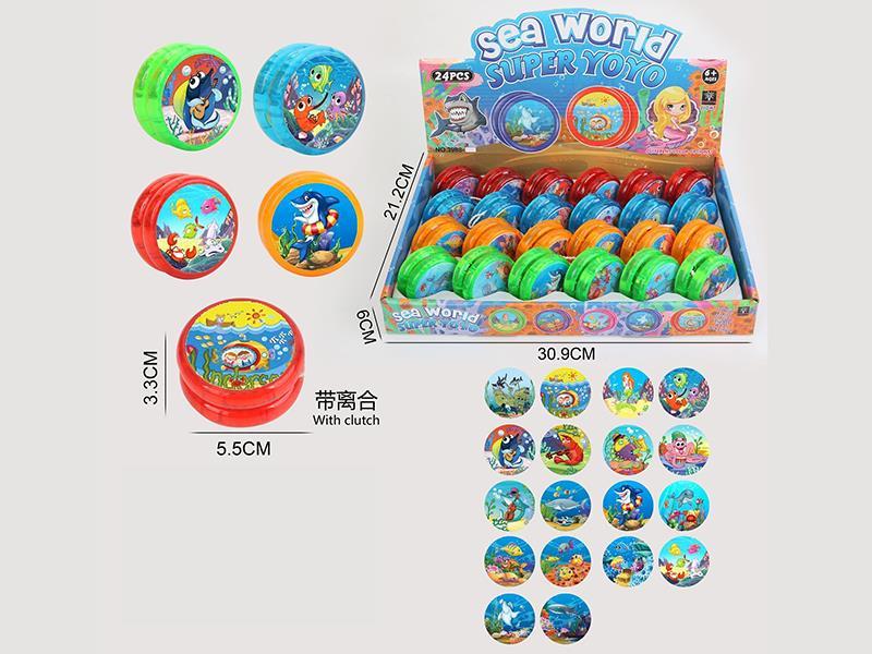 Sea World Yo-Yo With Clutch 24pcs