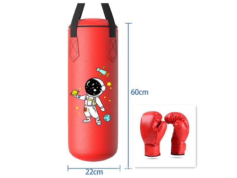 Hanging Punching Bag(Astronaut Pattern,Red)