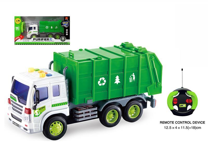 4CH Remote Control Sanitation Truck With Light