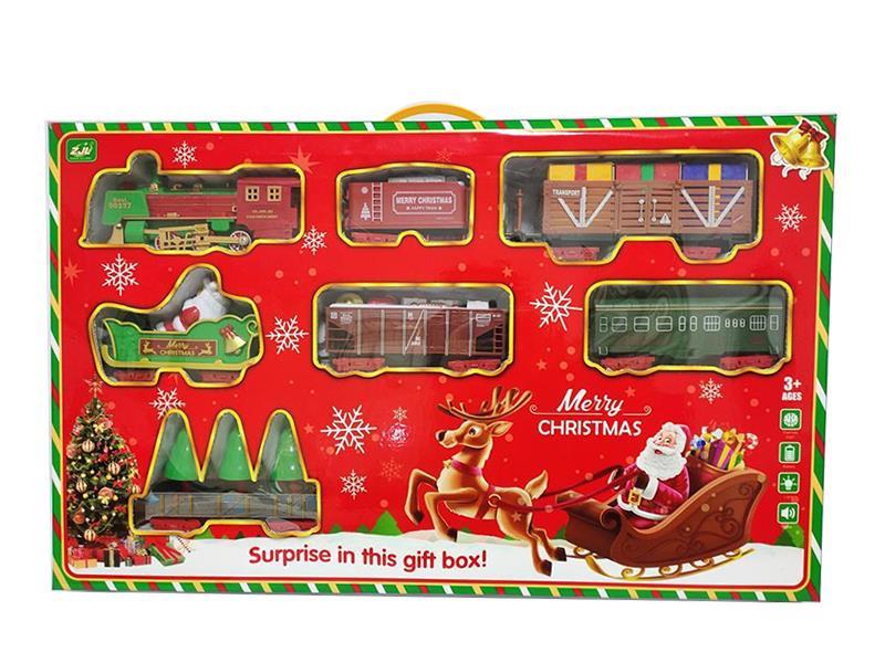 B/O Christmas Rail Train With Light And Music