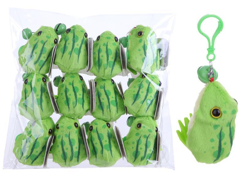 Wind Up Jumping Frog Keychain 12pcs