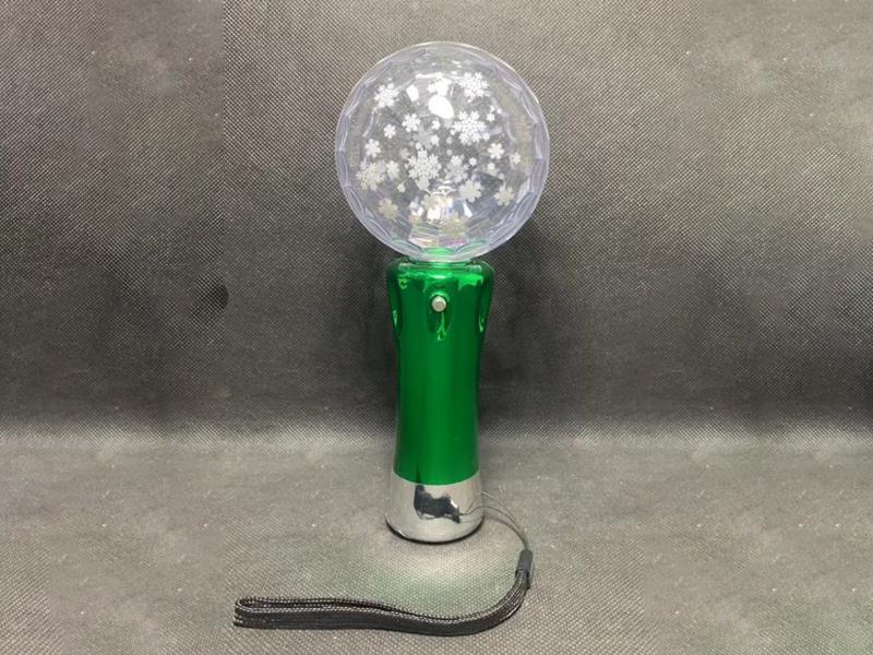 Electroplated Rotating Ball Flash Stick With 2 Lights(No Music)