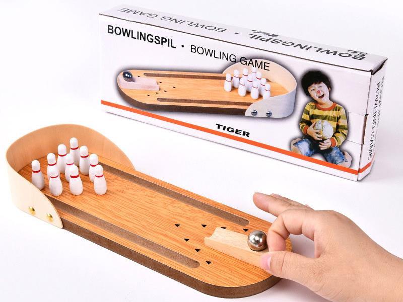 Wooden Mini Bowling Board Game