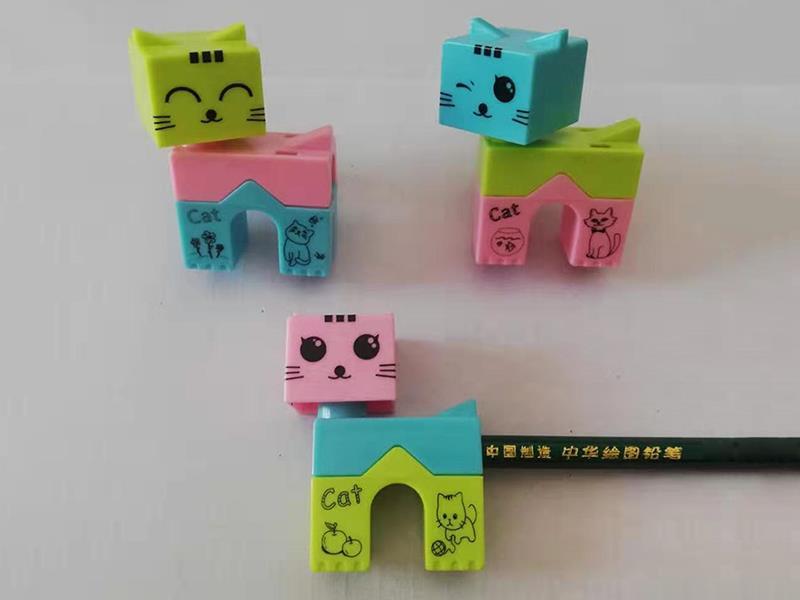 Building Block Cat Pencil Sharpener