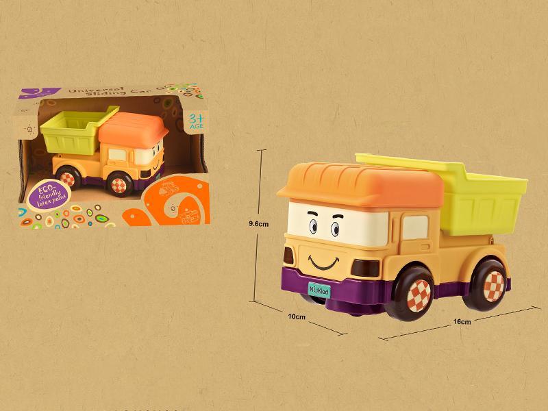 B/O Bump And Go Cartoon Engineering Truck With Light And Music