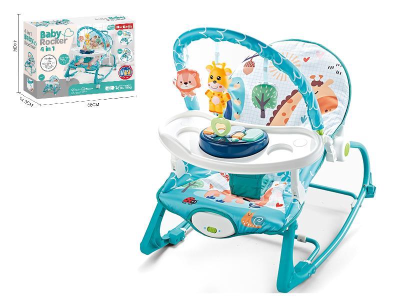 Baby Rocking Chair With Dinner Plate, Music Paino