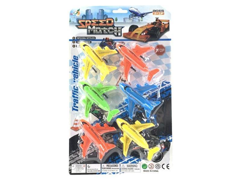 6PCS Pull  Back Aircraft