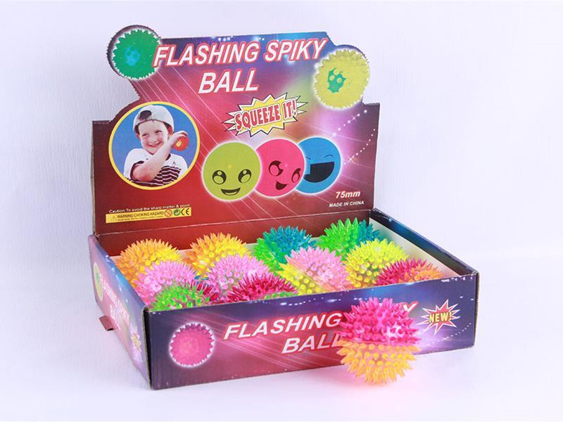 7.5cm Two-Color Massage Ball With Fashing Light