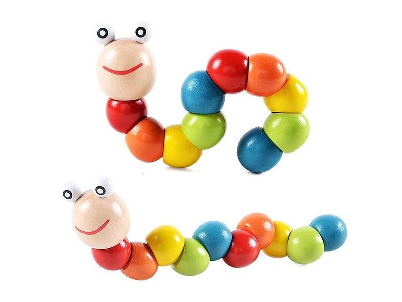 Wooden Caterpillar Toy