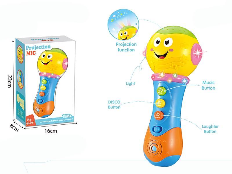 Toy projection microphone