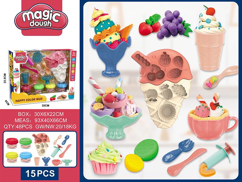 Ice Cream Color Clay Set