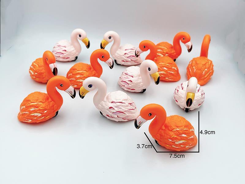 Friction One Wheel Animals -Flamingo(Ultrasonic UV Printing)