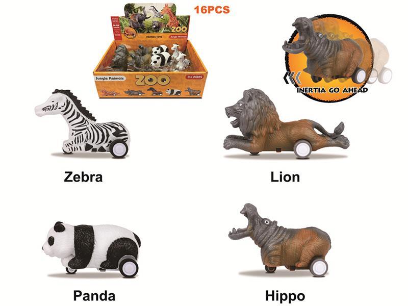 Friction Animal Toys 16pcs