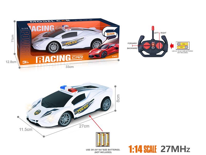 27Mhz 1:14 4-Channel Remote Control Lamborghini Aurora Police Car With Headlights