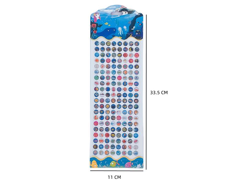 Sea World 3D Crystal Stickers 160pcs